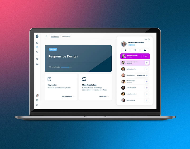 Vista previa del proyecto Egg - Online Course Platform